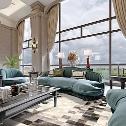 Wilton rug - Livada (white/multi)