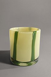 Candle holder S - Zuri (light yellow/green)