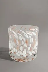 Candle holder S - Haven (white/beige)