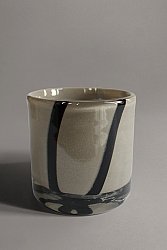 Candle holder S - Zuri (grey/black)