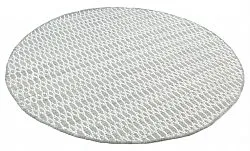 Round rug - Long Stitch (grey)