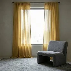 Curtains 2-Pack - Linen Blend Curtain Lumira (ocher)
