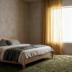 Curtains 2-Pack - Linen Blend Curtain Lumira (ocher)
