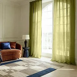 Curtains 2-Pack - Linen Blend Curtain Lumira (green)