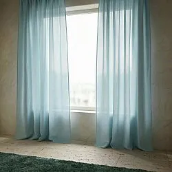 Curtains 2-Pack - Linen Blend Curtain Lumira (light blue)