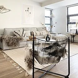 Wool rug - Malana (beige)