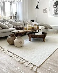 Wool rug - Malana (white)