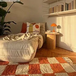 Shaggy rugs - Maranello Natural Cotton Shaggy (orange)
