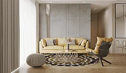 Round rug - Marineo (brown/green)
