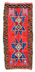 Moroccan Berber rug Boucherouite 315 x 120 cm