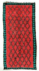 Moroccan Berber rug Boucherouite 370 x 170 cm