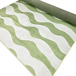 Wilton rug - Marsala (green/white)