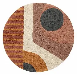 Round rug - Alpe Natural Cotton Shaggy (multi)
