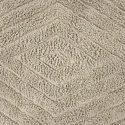 Round rug - Amberley Natural Cotton Shaggy (beige)