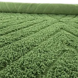 Shaggy rugs - Amberley Natural Cotton Shaggy (green)