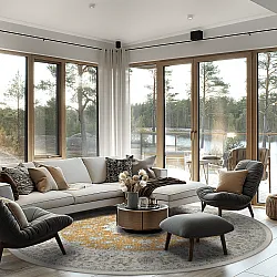 Round rug - Arabella (ochre)