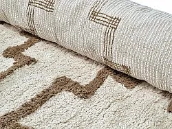 Round rug - Arlon Natural Cotton Shaggy (beige)