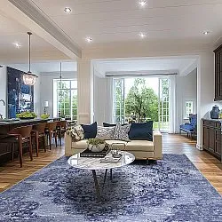 Wilton rug - Badem (blue)