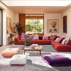 Wilton rug - Badem (pink/multi)