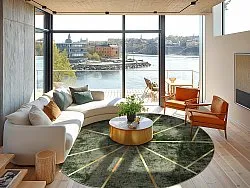 Round rug - Bellizzi (green)