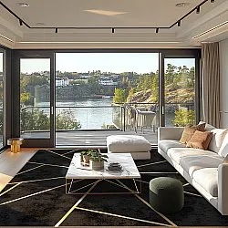 Wilton rug - Bellizzi (black)