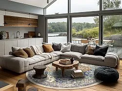 Round rug - Bohemia (blue/multi)