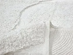 Round rug - Bonnie Natural Cotton Shaggy (offwhite)