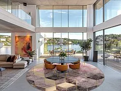 Round rug - Brendola (pink/grey/gold)