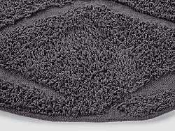 Round rug - Brynn Natural Cotton Shaggy (black)