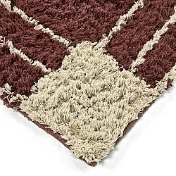 Shaggy rugs - Cataya Natural Cotton Shaggy (brown/beige)
