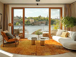 Round rug - Cesano (orange)