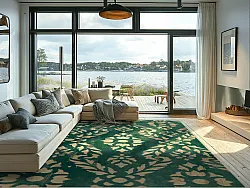 Wilton rug - Circe (green/gold)