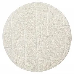 Round rug - Cremona Natural Cotton Shaggy (offwhite)