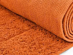 Round rug - Cremona Natural Cotton Shaggy (orange)