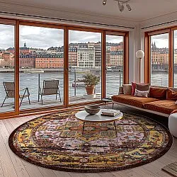 Round rug - Darnah (yellow/multi)