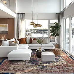 Wilton rug - Darnah (red/multi)