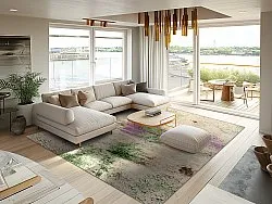Wilton rug - Dimos (beige/multi)
