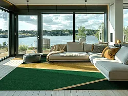 Wilton rug - Dolly (green/gold)