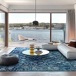 Wilton rug - Douz (blue)