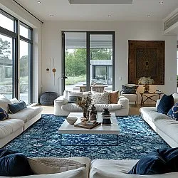 Wilton rug - Douz (blue)