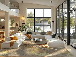 Wilton rug - Elena (beige/gold)