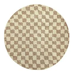 Round rug - Elsey Natural Cotton Shaggy (cream/sand)