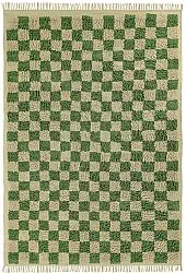 Shaggy rugs - Elsey Natural Cotton Shaggy (green/beige)