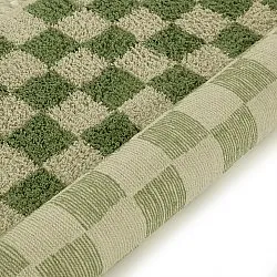 Shaggy rugs - Elsey Natural Cotton Shaggy (green/beige)