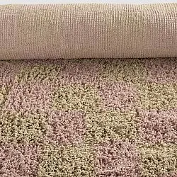 Shaggy rugs - Elsey Natural Cotton Shaggy (pink/orange)
