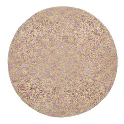 Round rug - Elsey Natural Cotton Shaggy (pink/orange)