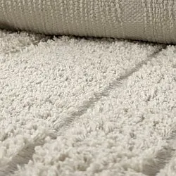 Shaggy rugs - Farley Natural Cotton Shaggy (off-white)
