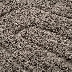 Round rug - Farley Natural Cotton Shaggy (taupe)