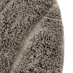 Round rug - Farley Natural Cotton Shaggy (taupe)