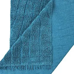 Shaggy rugs - Farley Natural Cotton Shaggy (turquoise)
